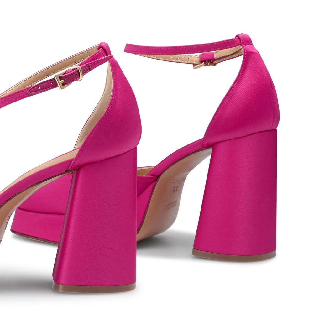 Pink Russell And Bromley Flawless Extreme Platform Women's Heels Sandals | CA-7486E
