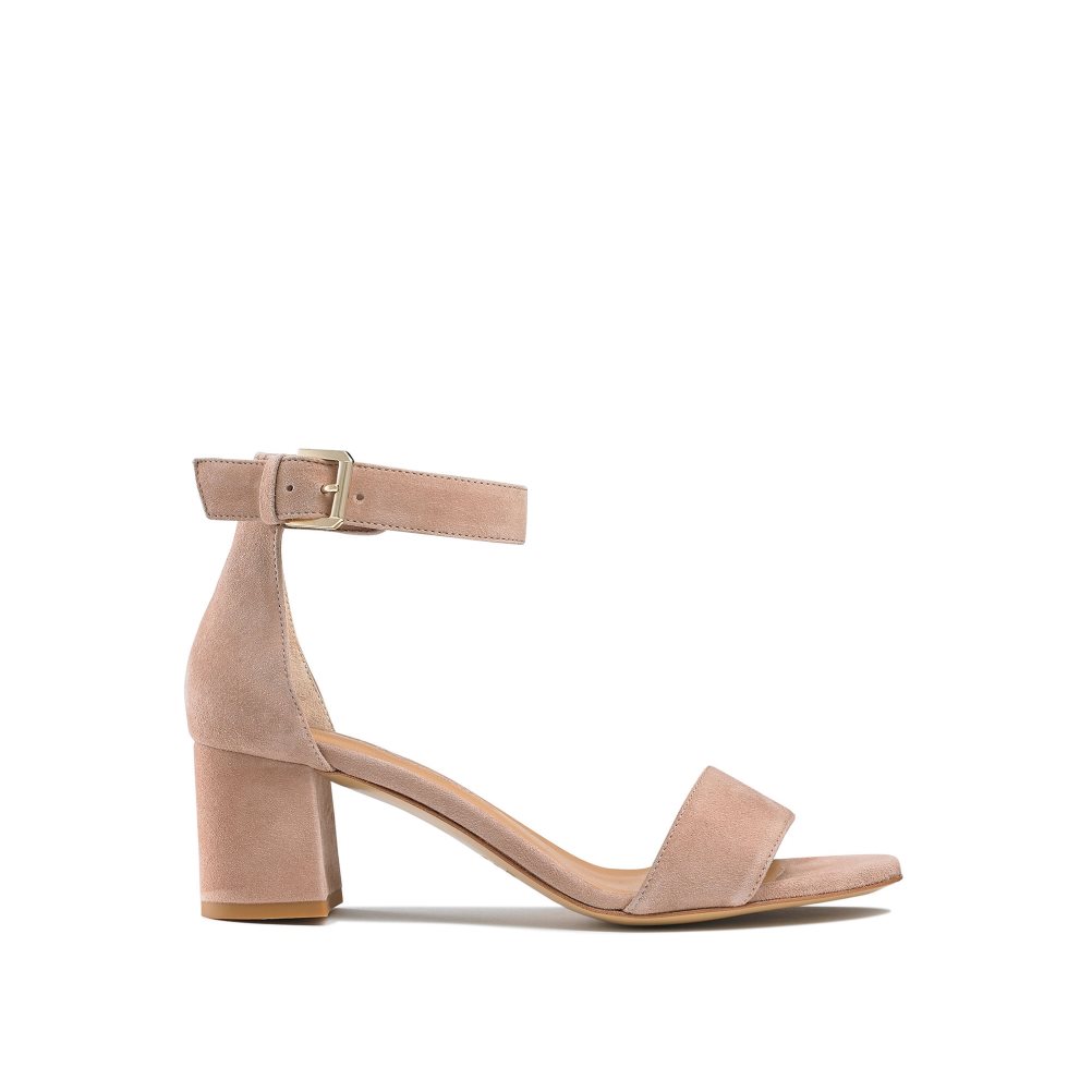 Pink Russell And Bromley Ittakestwo Block Women\'s Heels Sandals | CA-4539K