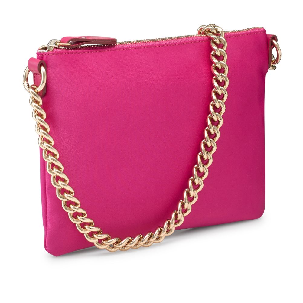Pink Russell And Bromley On Point Chain Zip Pouch Women's Shoulder Bags | CA-9046T