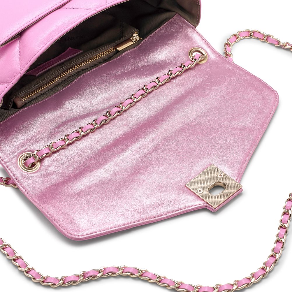 Pink Russell And Bromley Quiltpuff Soft Quilted Women's Crossbody Bags | CA-6154P
