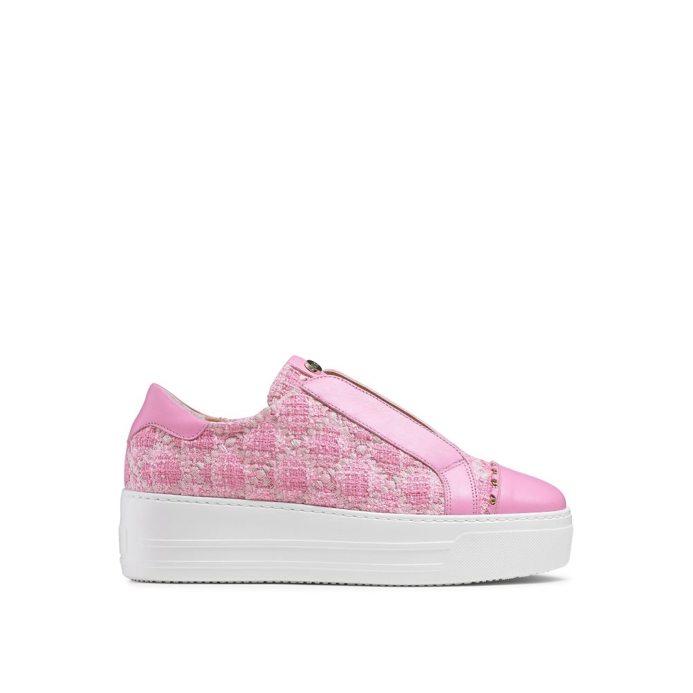 Pink Russell And Bromley Seawalk Laceless Women\'s Platform Shoes | CA-2789W