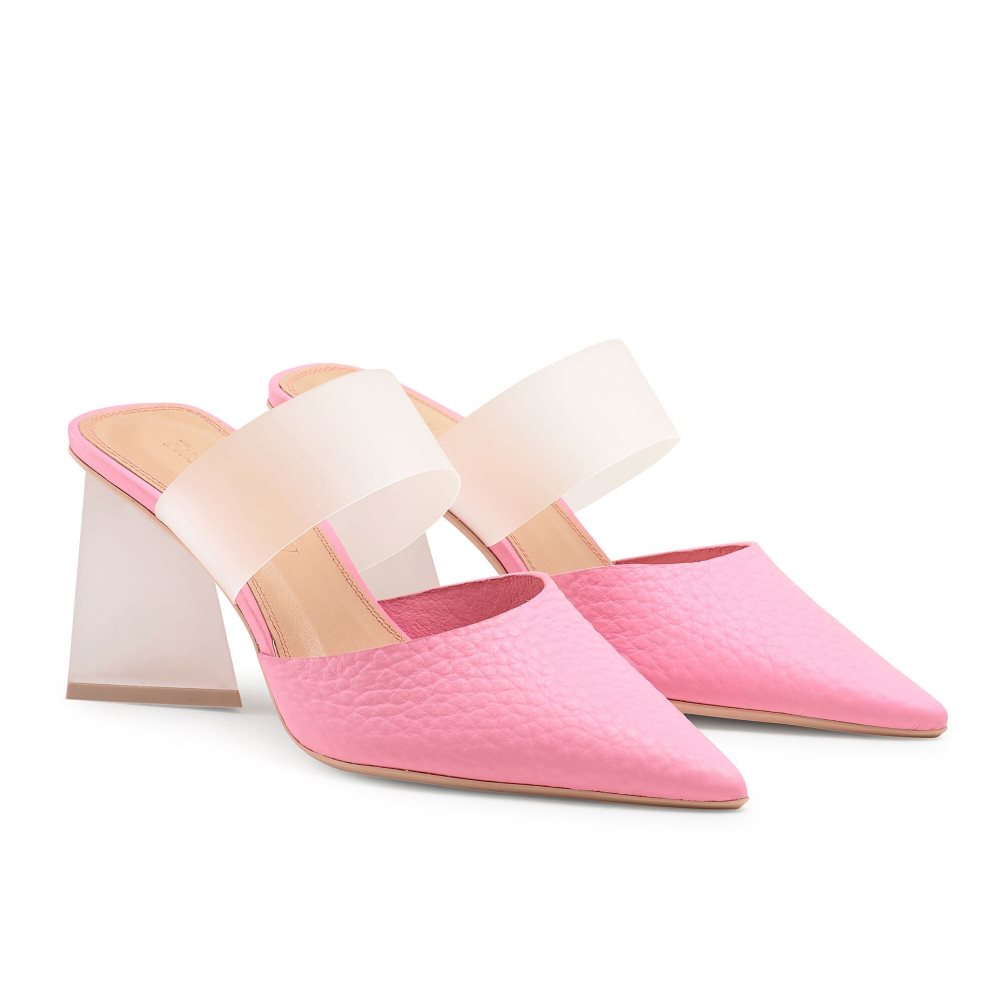Pink Russell And Bromley Vision Frosted Women's Pumps | CA-2415I