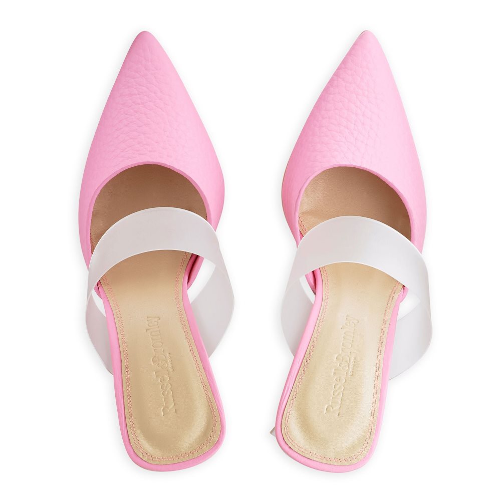 Pink Russell And Bromley Vision Frosted Women's Pumps | CA-2415I