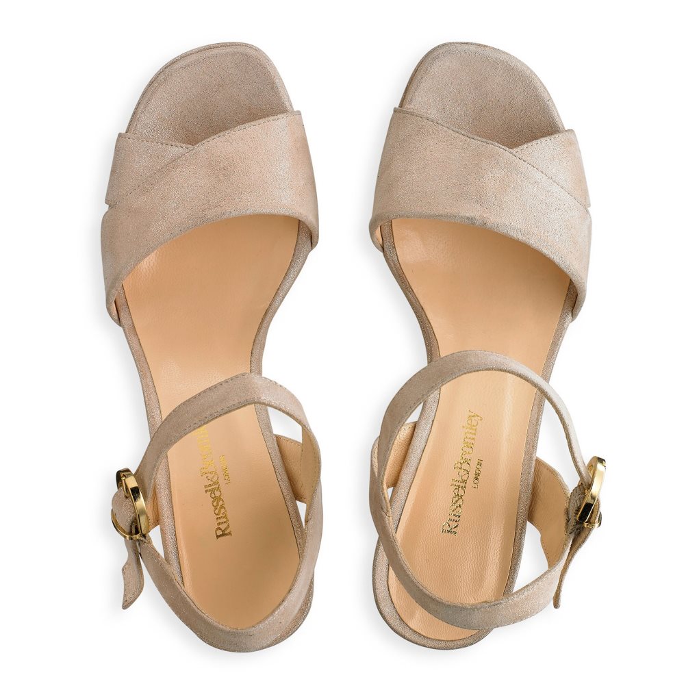 Platinum Russell And Bromley Topform Platform Women's Heels Sandals | CA-2390Z