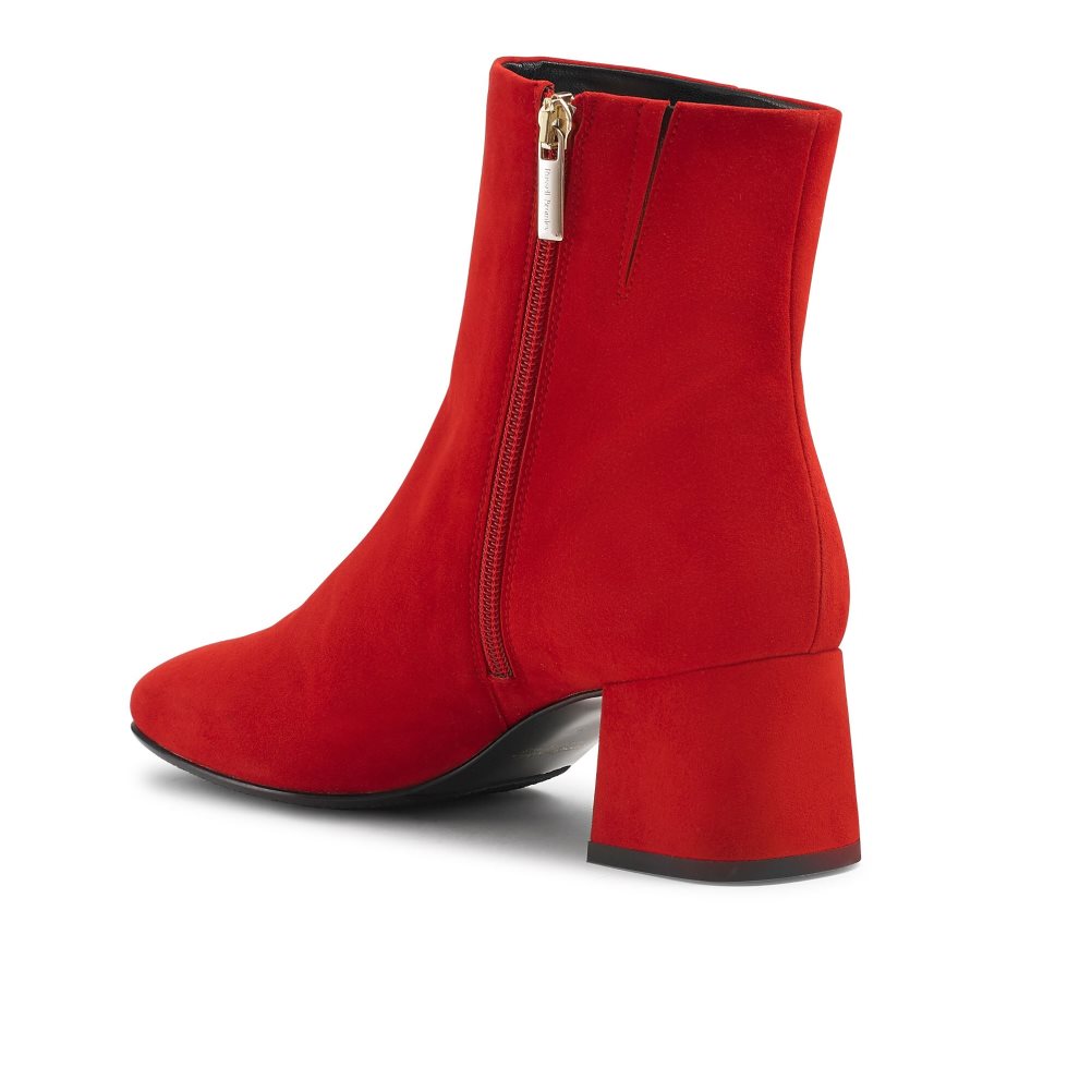 Red Russell And Bromley Infinity Women's Ankle Boots | CA-7563B
