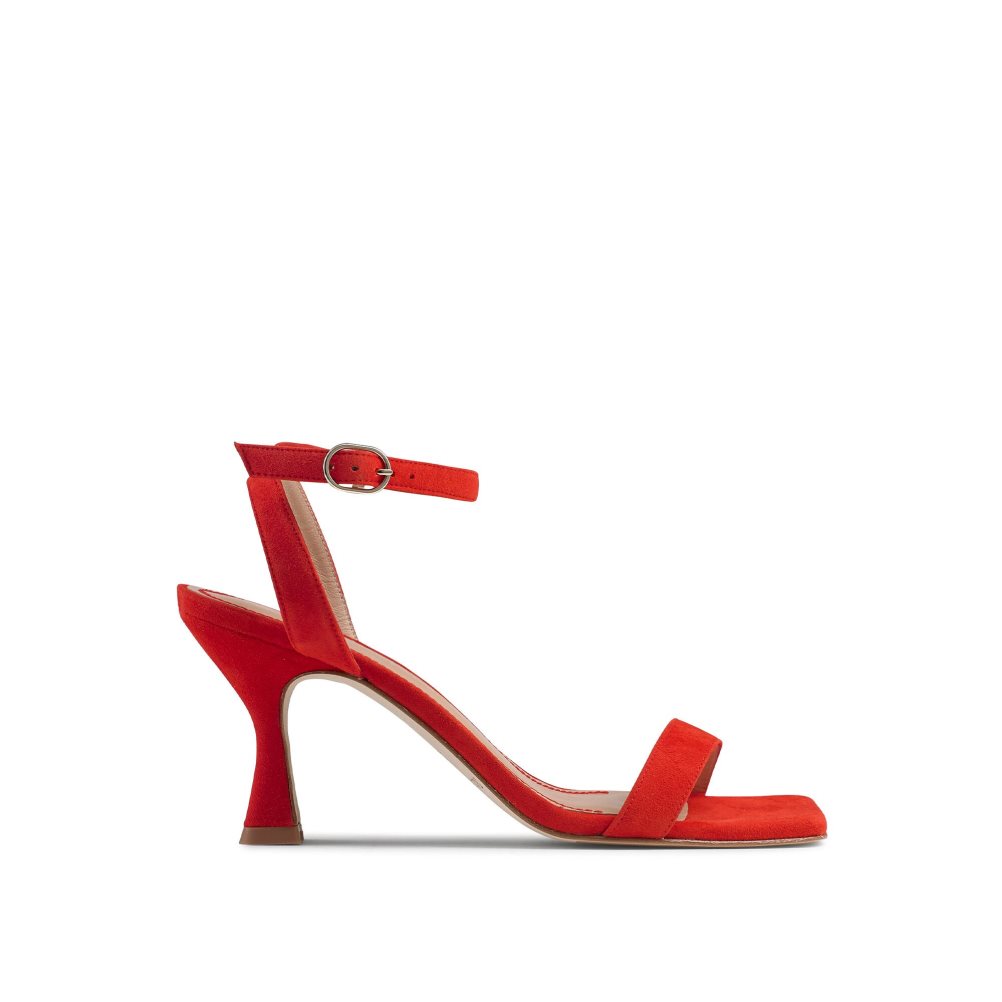 Red Russell And Bromley Negroni Two Part Women\'s Heels Sandals | CA-5924S