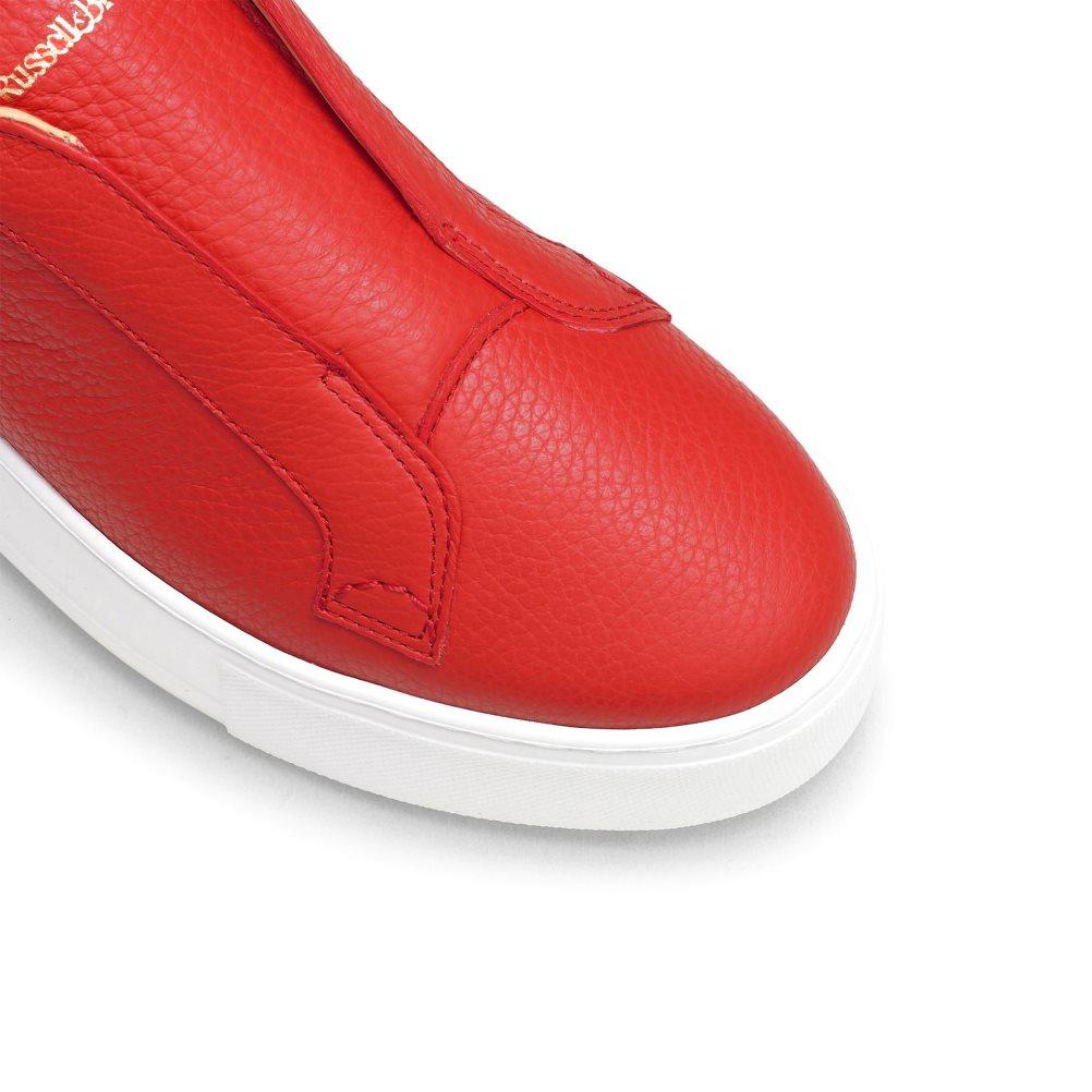 Red Russell And Bromley Park Up Flatform Laceless Women's Platform Shoes | CA-8179N