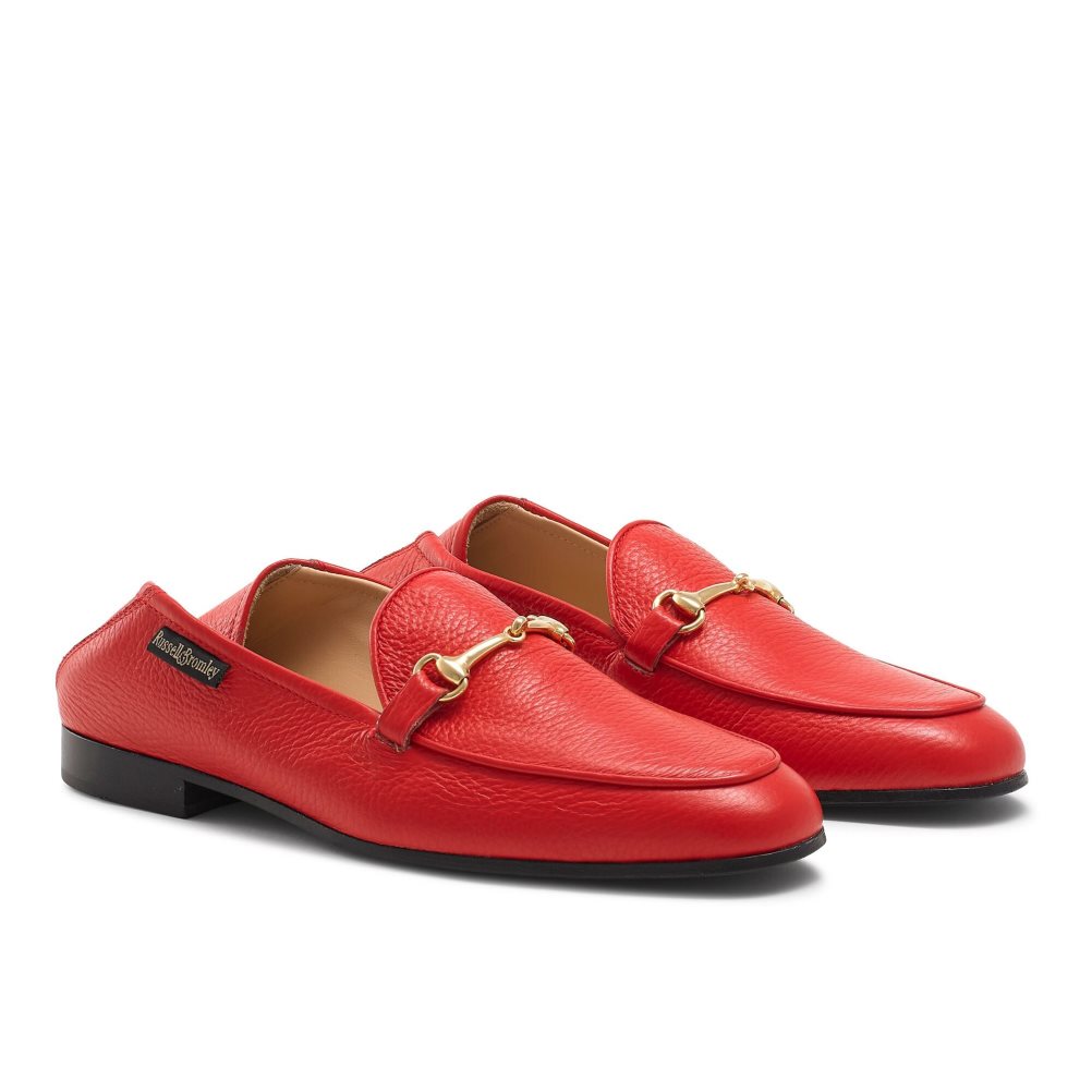 Red Russell And Bromley Snaffle Women's Loafers | CA-9178C