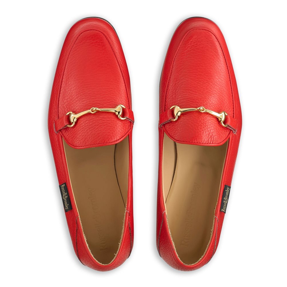 Red Russell And Bromley Snaffle Women's Loafers | CA-9178C