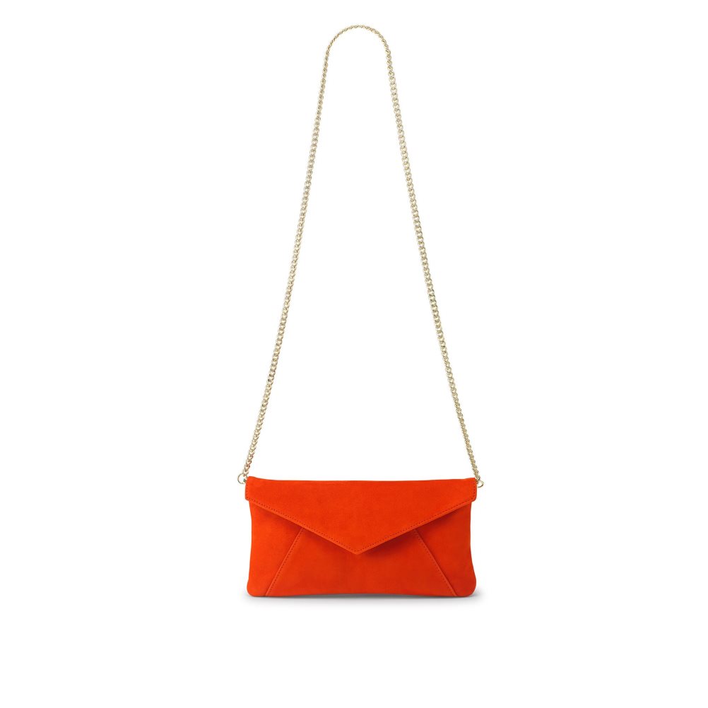 Red Russell And Bromley Topform Envelope Women's Clutch Bag | CA-4768H