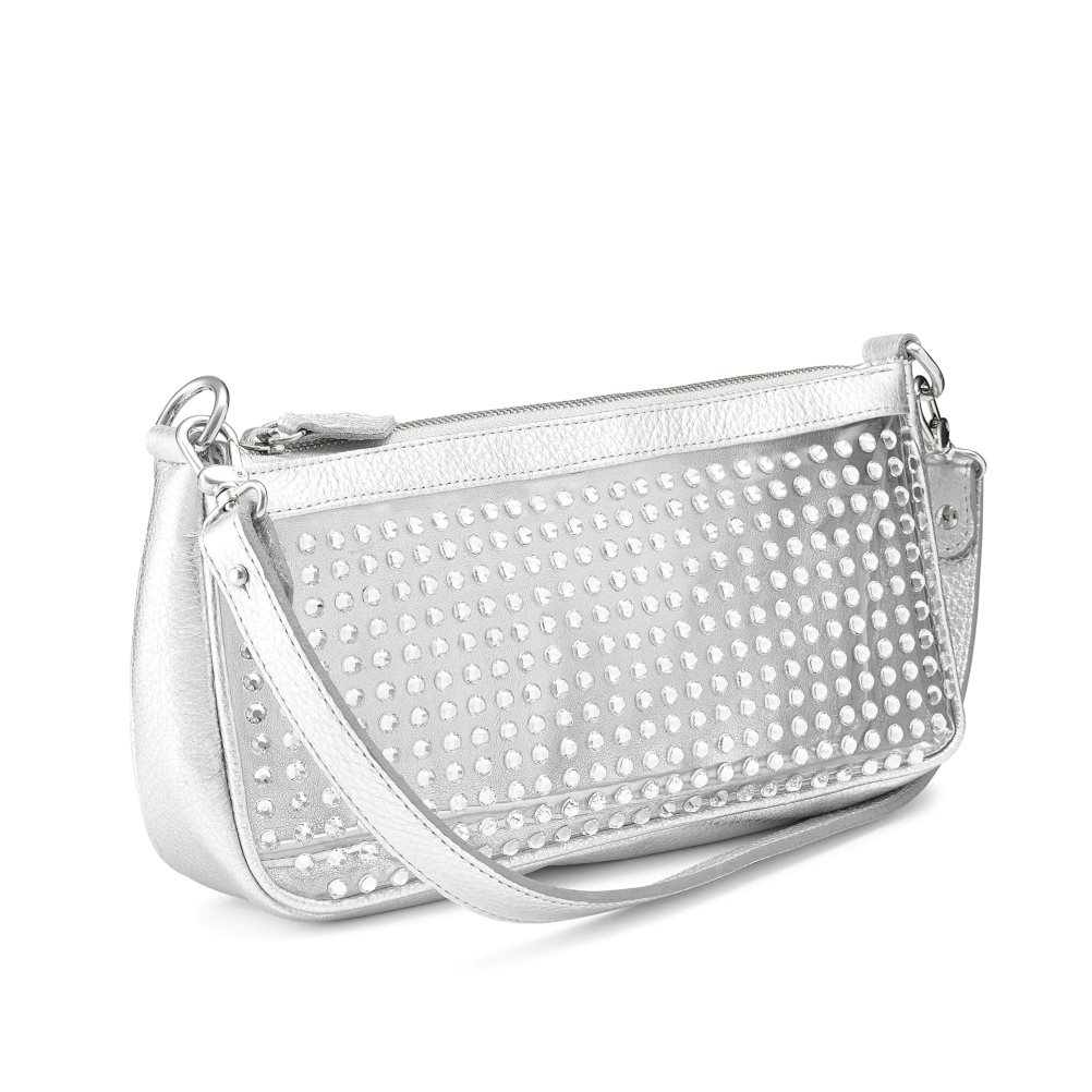 Silver Russell And Bromley Aphrodite Embellished Women's Shoulder Bags | CA-1356V