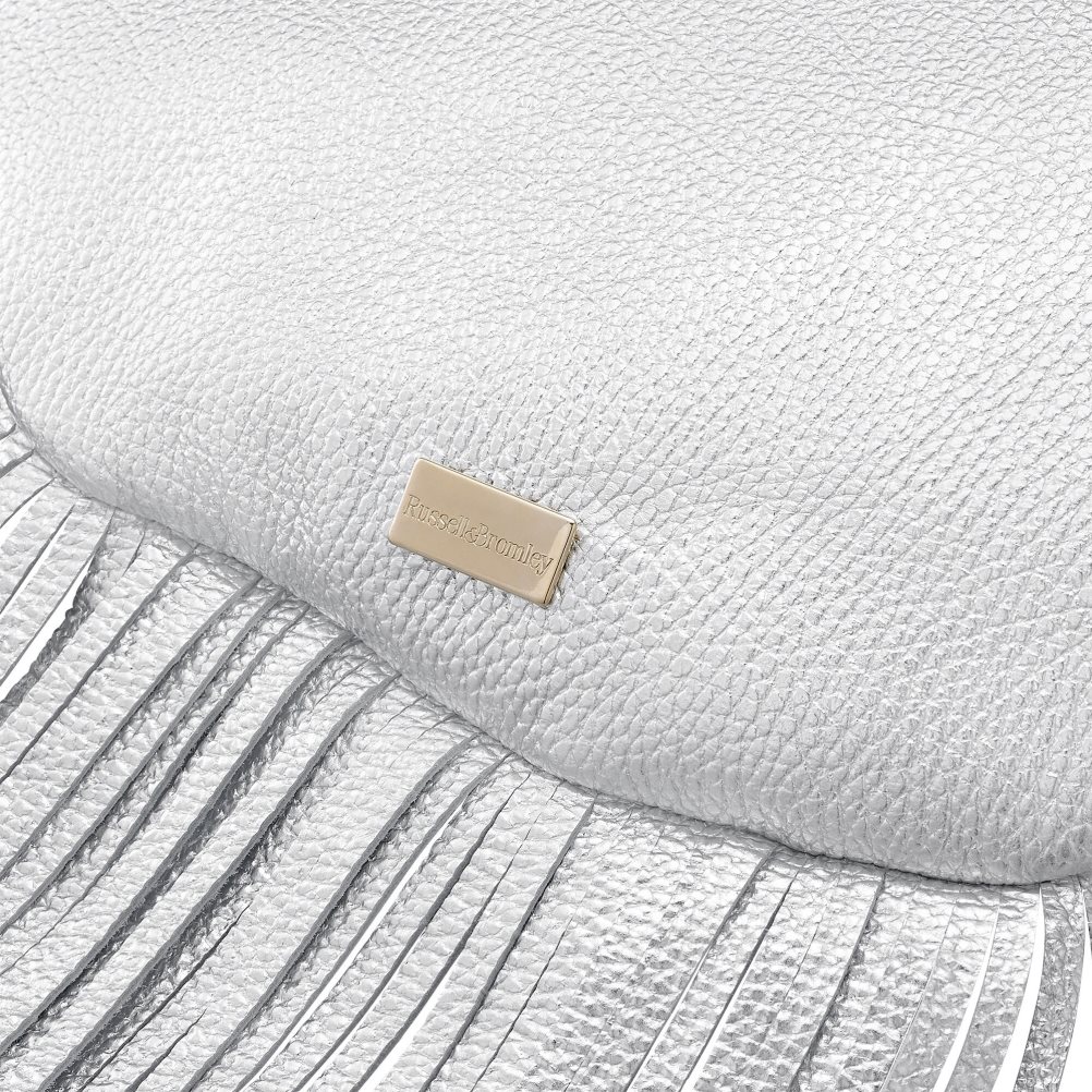 Silver Russell And Bromley Indie Fringed Women's Shoulder Bags | CA-4637N