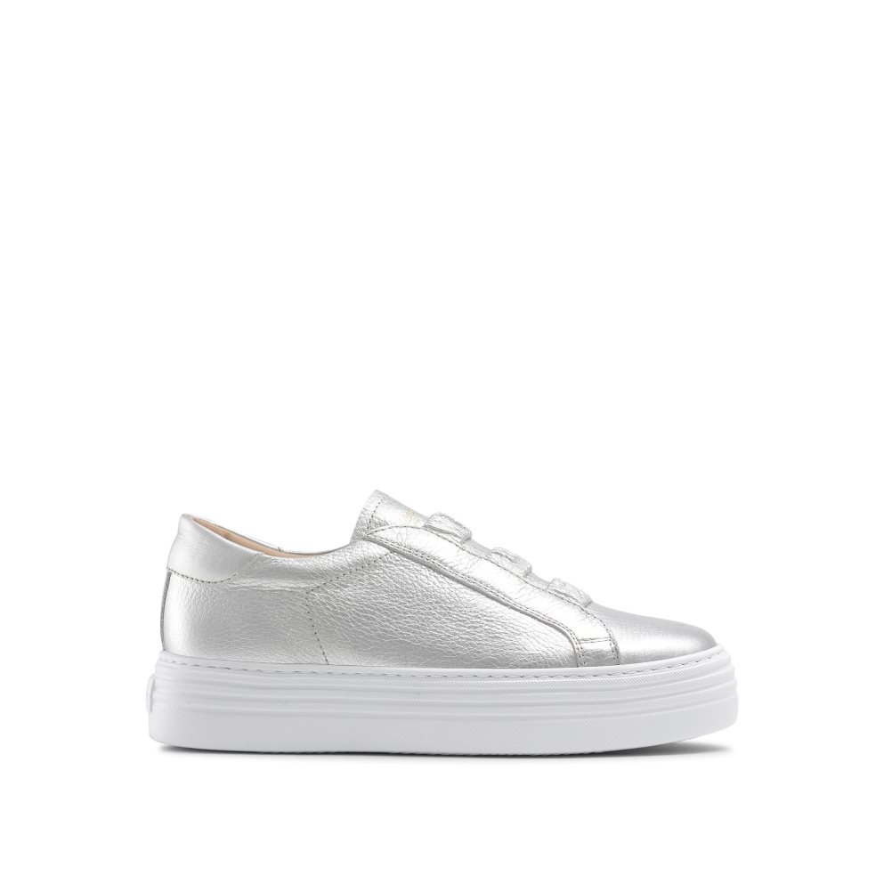 Silver Russell And Bromley Sirius Flatform Women\'s Sneakers | CA-4356A