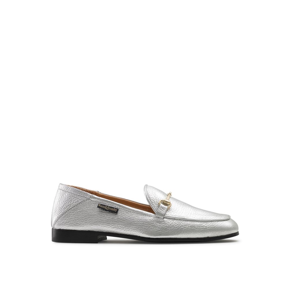 Silver Russell And Bromley Snaffle Women\'s Loafers | CA-2614R