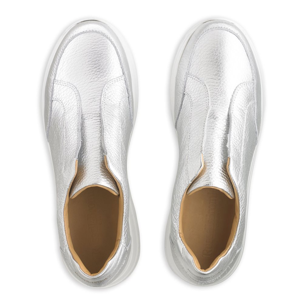 Silver Russell And Bromley Speed Up Laceless Women's Sneakers | CA-5618Q
