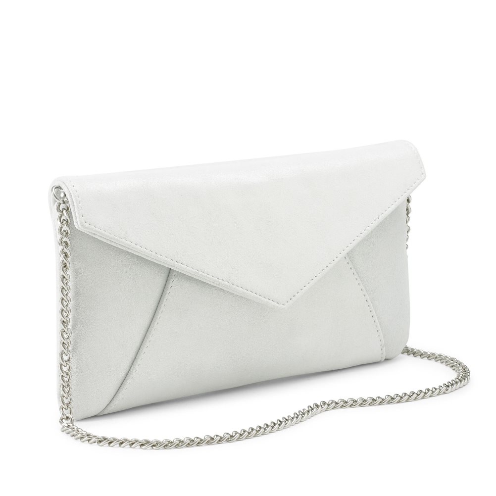 Silver Russell And Bromley Topform Envelope Women's Clutch Bag | CA-4056B