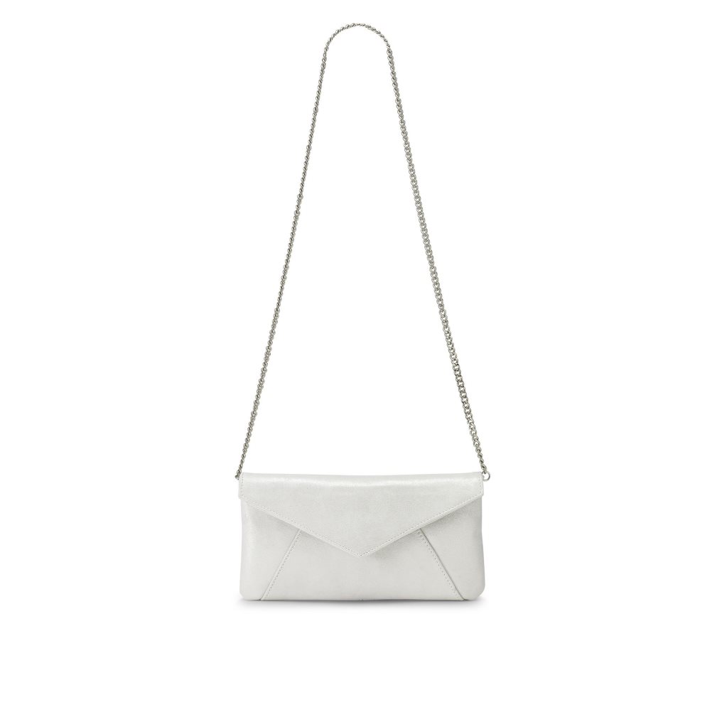 Silver Russell And Bromley Topform Envelope Women's Clutch Bag | CA-4056B