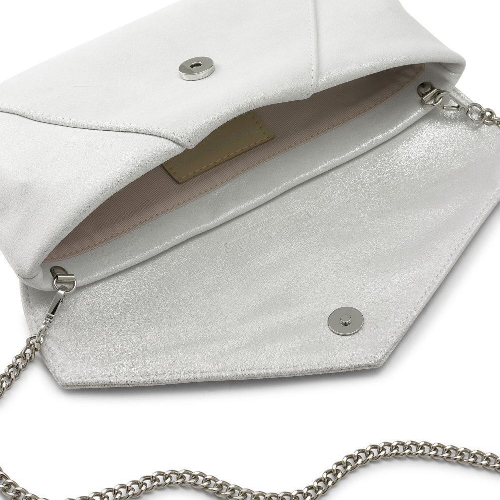 Silver Russell And Bromley Topform Envelope Women's Clutch Bag | CA-4056B