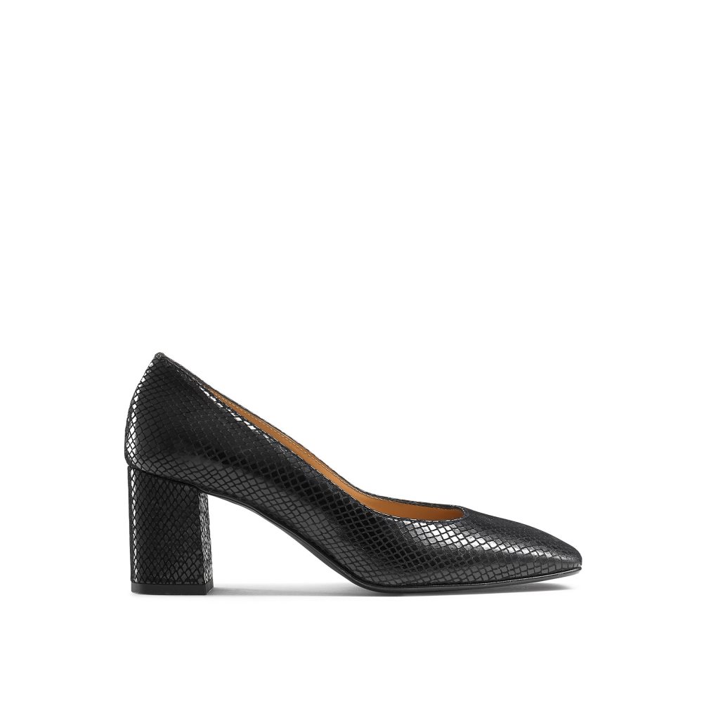 Snake Russell And Bromley Sugarcube Block Court Women\'s Heels | CA-2195F