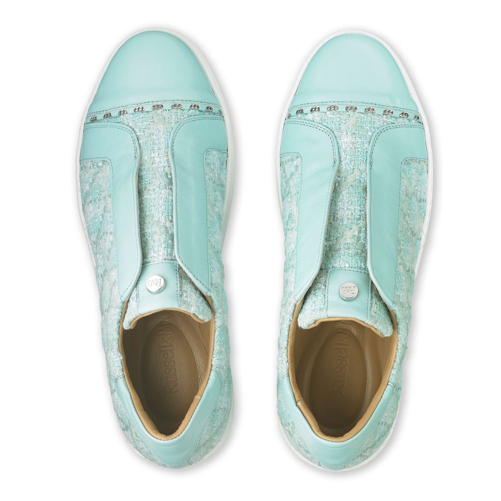 Turquoise Russell And Bromley Seawalk Laceless Women's Sneakers | CA-9017X