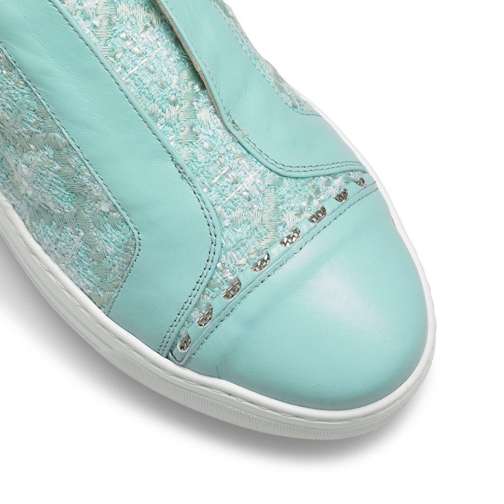 Turquoise Russell And Bromley Seawalk Laceless Women's Sneakers | CA-9017X