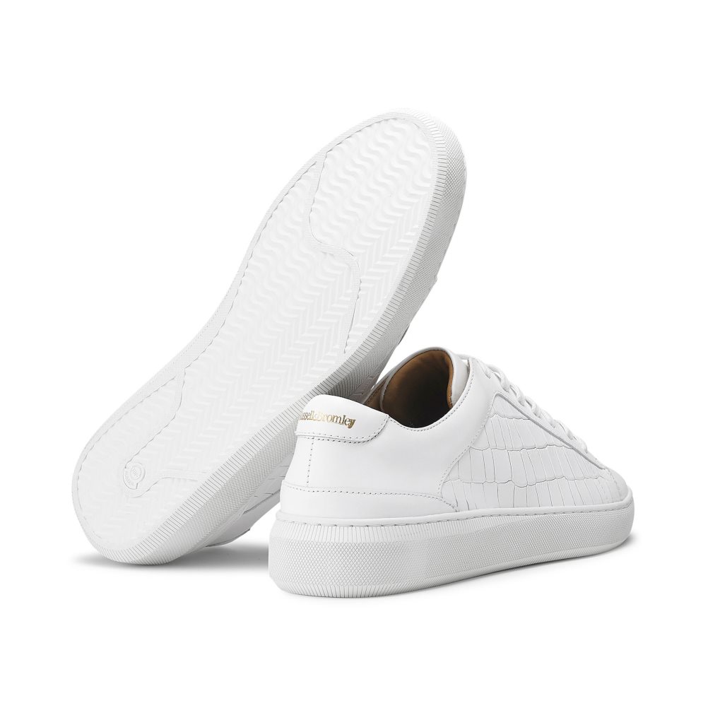 White Russell And Bromley Clear Run Lace-up Men's Sneakers | CA-3548W