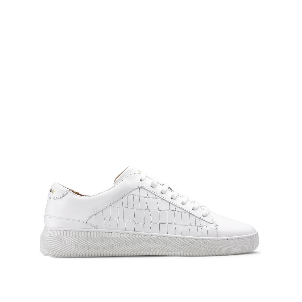 White Russell And Bromley Clear Run Lace-up Men\'s Sneakers | CA-3548W