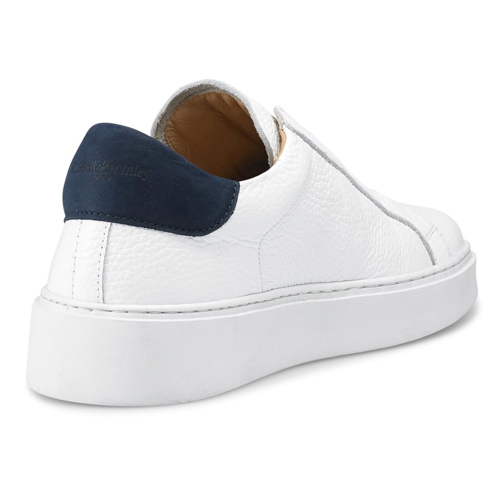 White Russell And Bromley Dream Laceless Women's Platform Shoes | CA-6729W