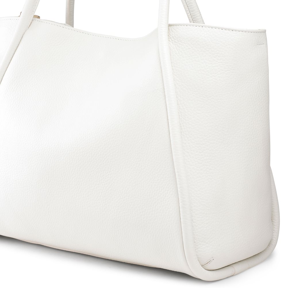 White Russell And Bromley Icon Chain East/West Grab Women's Tote Bags | CA-4508U