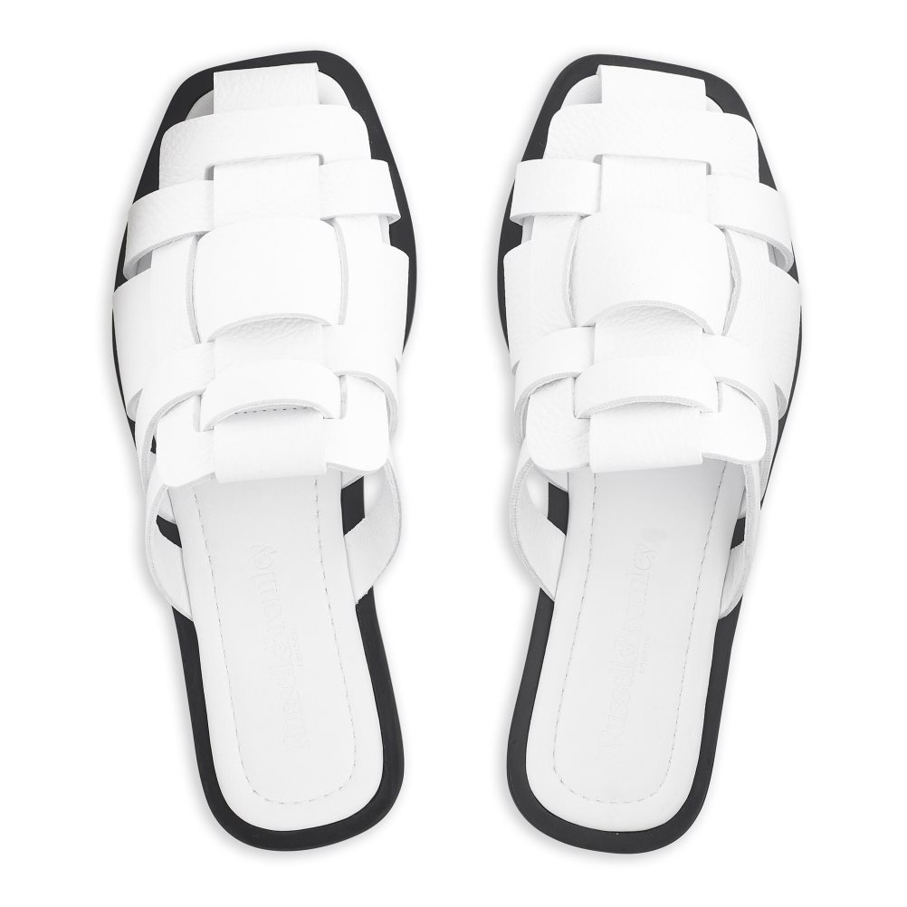 White Russell And Bromley Ko Samui Fisherman Women's Flat Sandals | CA-8253X