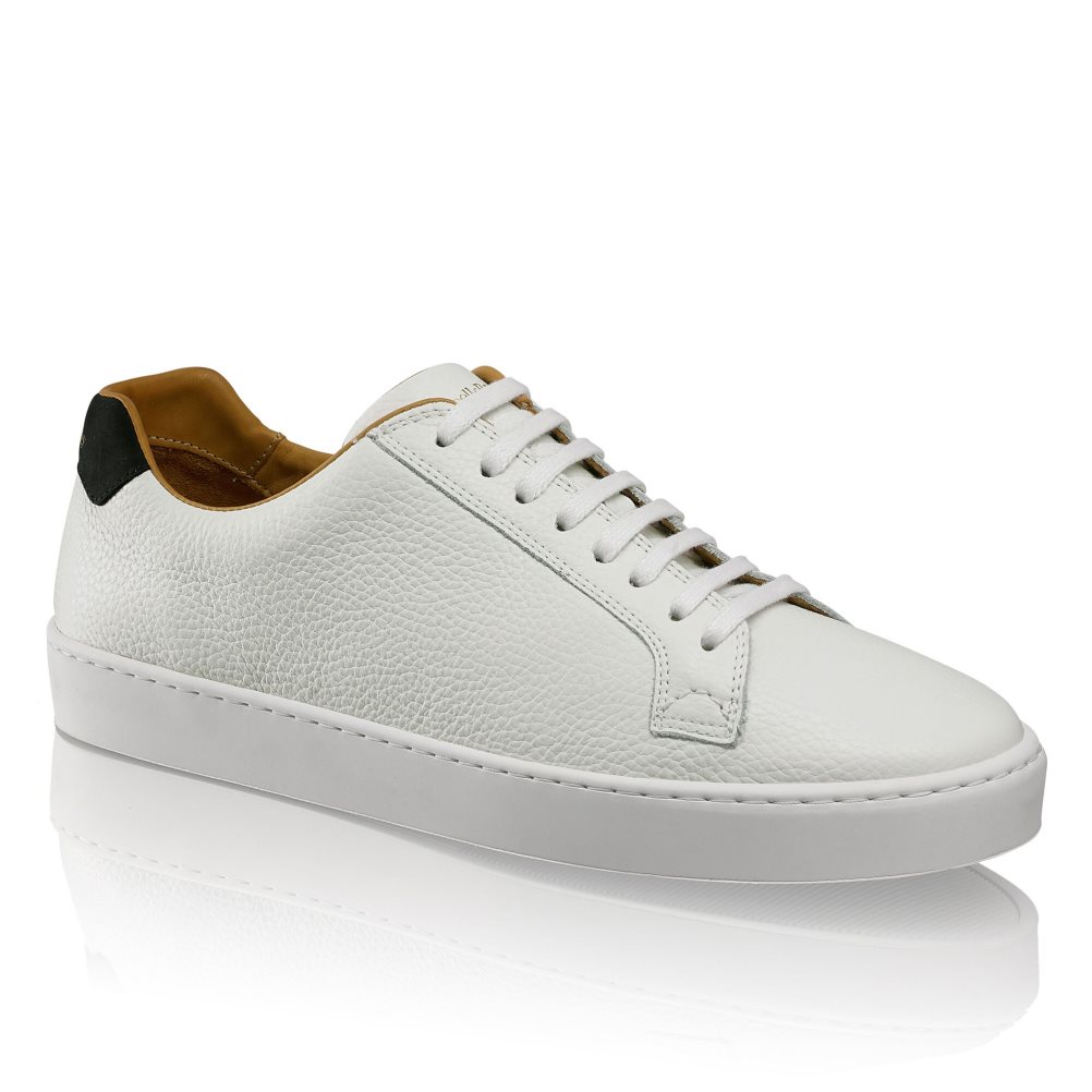 White Russell And Bromley Park Run Low-top Men's Sneakers | CA-7831H
