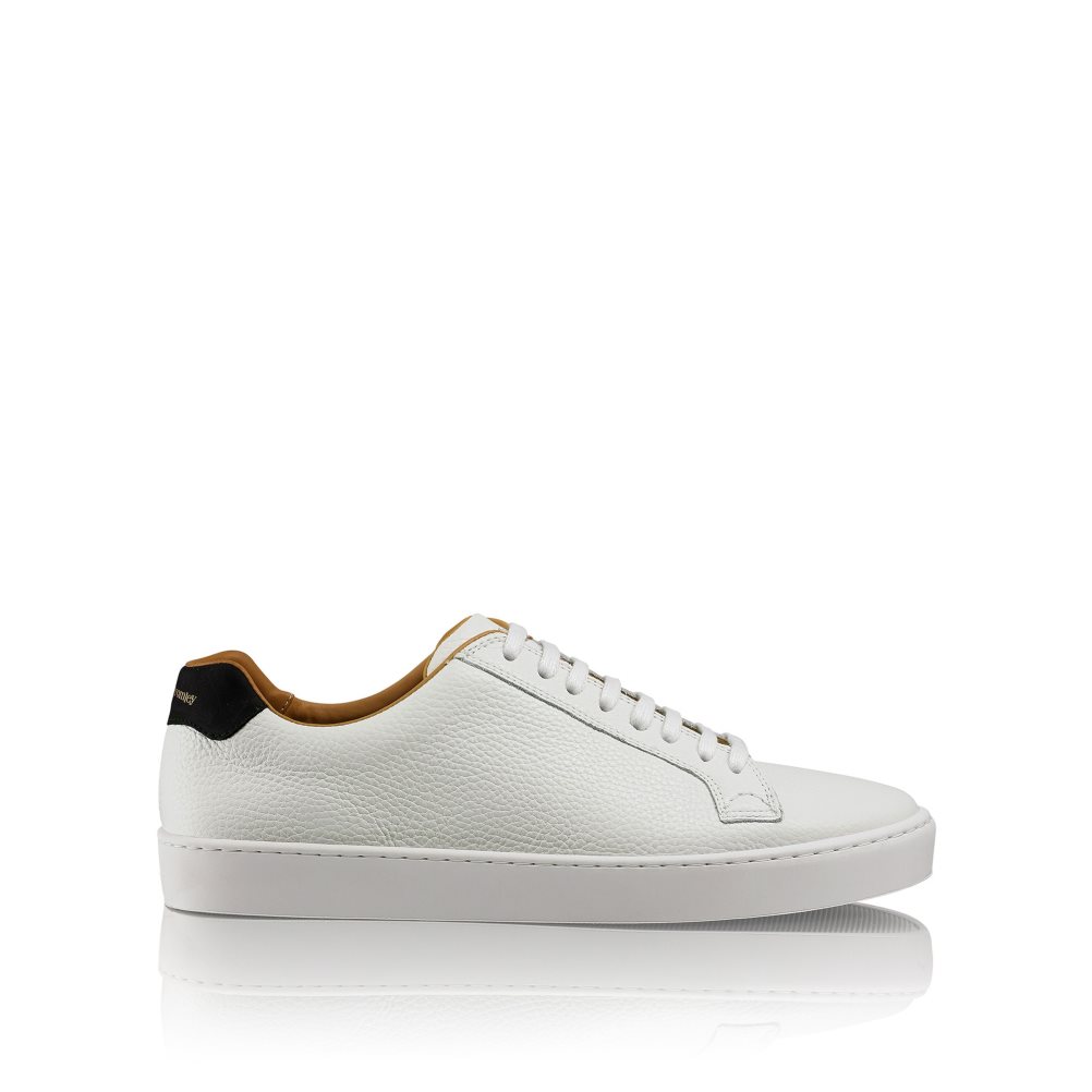 White Russell And Bromley Park Run Low-top Men\'s Sneakers | CA-7831H