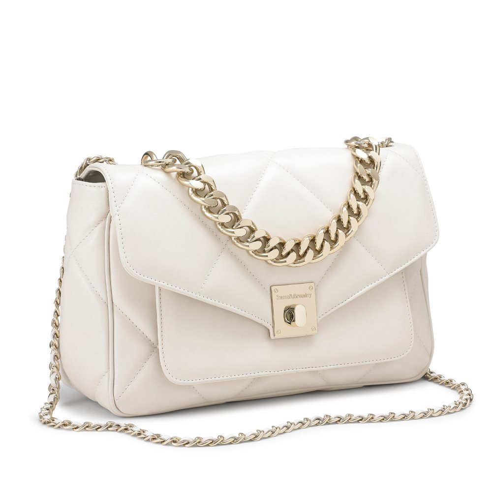 White Russell And Bromley Quiltpuff Soft Quilted Women's Crossbody Bags | CA-5401X