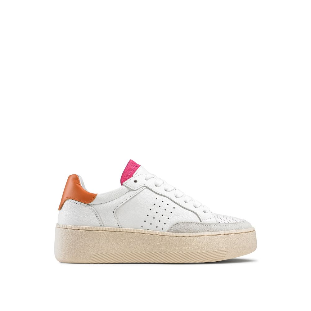 White Russell And Bromley Whisper Low Top Women\'s Sneakers | CA-3708J