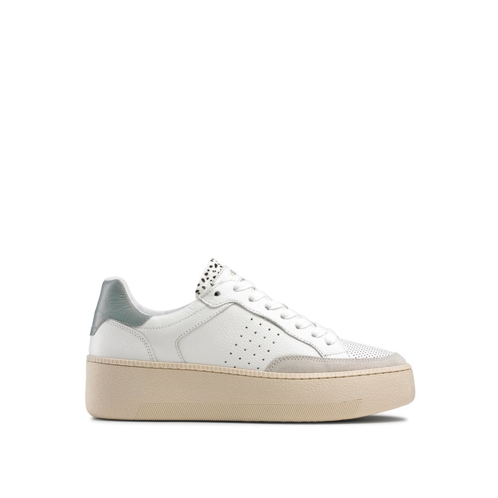 White Russell And Bromley Whisper Low Top Women\'s Sneakers | CA-9136P