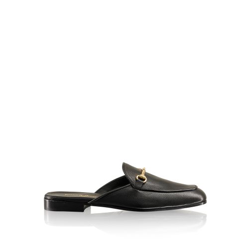 Black Russell And Bromley Backless Women's Loafers | CA-3198X