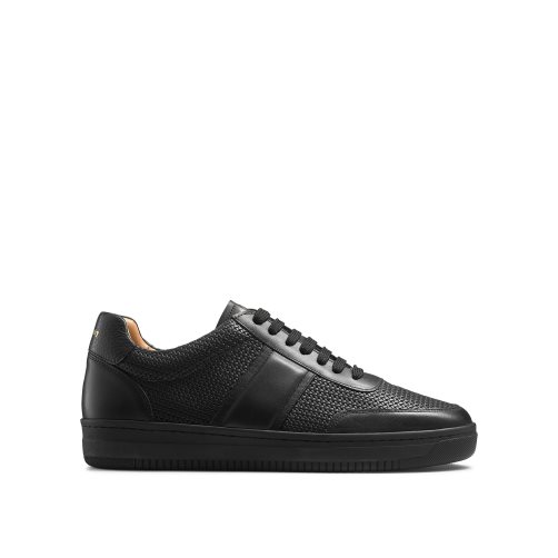 Black Russell And Bromley Bowery Oxford Lace Men's Sneakers | CA-5413N