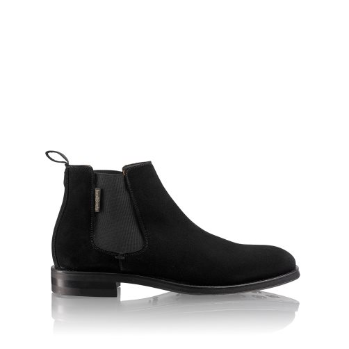 Black Russell And Bromley Burlington Men's Chelsea Boots | CA-2365A