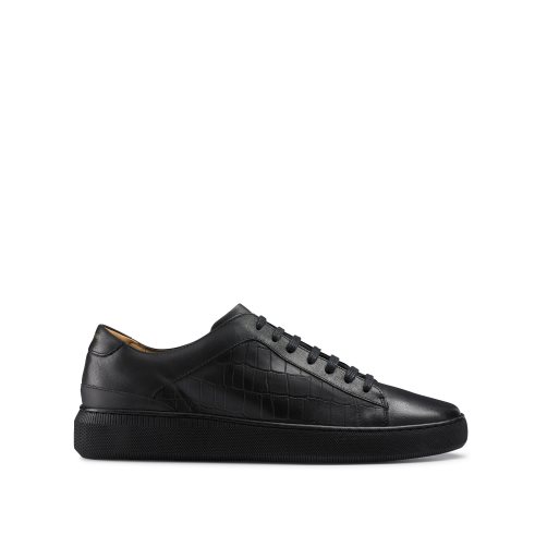 Black Russell And Bromley Clear Run Lace-up Men's Sneakers | CA-1736S