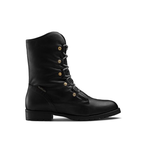 Black Russell And Bromley Cuddly Faux-wool Hiker Women's Ankle Boots | CA-8734Z