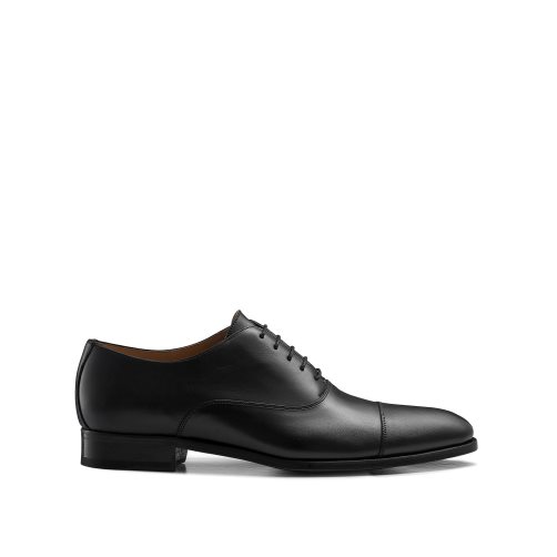 Black Russell And Bromley Cumulus Toe-cap Oxford Men's Formal Shoes | CA-7508S