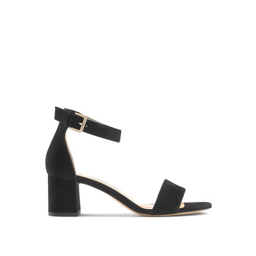 Black Russell And Bromley Ittakestwo Block Women's Heels Sandals | CA-8650R