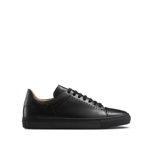 Black Russell And Bromley Legend Lo Luxury Men's Sneakers | CA-7320H