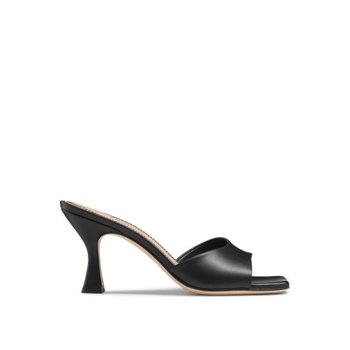 Black Russell And Bromley Mojito 90’s Heeled Women's Mules | CA-1082E