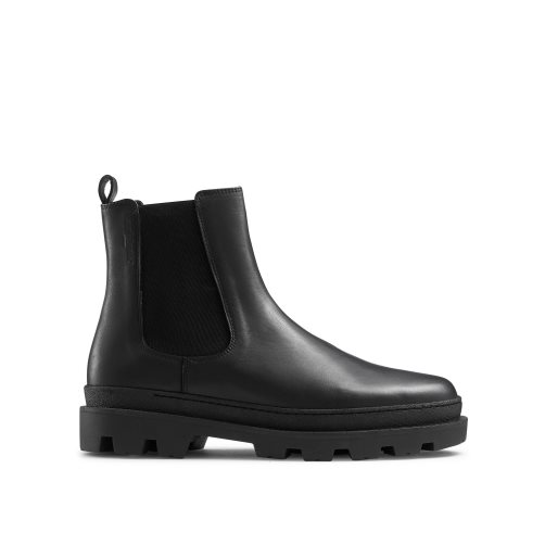 Black Russell And Bromley Off Grid Chunky Sole Men's Chelsea Boots | CA-5406G