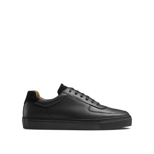 Black Russell And Bromley Outfield Lace Up Men's Sneakers | CA-5394D
