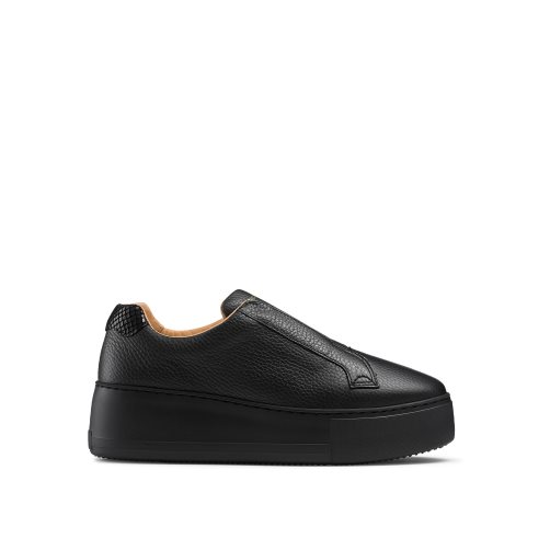 Black Russell And Bromley Park Up Flatform Laceless Women's Platform Shoes | CA-9470B