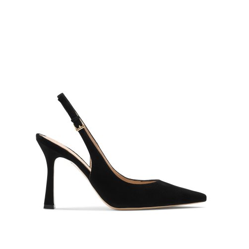 Black Russell And Bromley Slingback Point Women's Pumps | CA-9105B