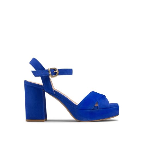 Blue Russell And Bromley Topform Platform Women's Heels Sandals | CA-3480H