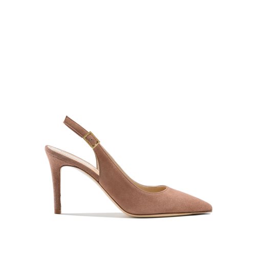Brown Russell And Bromley 85mm Slingback Women's Heels | CA-5039K